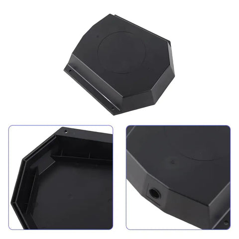 Legit Heavy Duty Electric Longboard Battery Enclosure Built Rock Solid For Daily Shredding Sessions With Separate Controller Housing and Quick Twist Lock Installation Kit, 8x8 inch black plastic case.