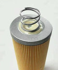 Close-up of air filter for vacuum pump 731143 air intake cartridge fits DTA KTA VTR KTR series pumps OEM style replacement.