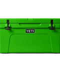 Heavy Duty 65 Quart Rotomolded Hard Shell Cooler Locks In Frost All Day Long To Keep Cold Brews And Fresh Catch Chilled For Tailgates Or Summer Getaways In Canopy Green front view.