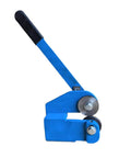 Throatless Sheet Metal Cutter For 16 Gauge Rotary Shear With Serrated Top Cutter And Hardened Edge, blue tool