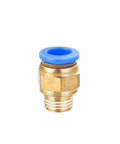 Shop Ready Universal Pneumatic Quick Release Air Line Connector Fitting for 4mm 12mm Tubing with 1/8 To 1/2 Inch Npt Threads, brass fitting.