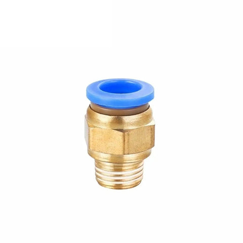 Shop Ready Universal Pneumatic Quick Release Air Line Connector Fitting for 4mm 12mm Tubing with 1/8 To 1/2 Inch Npt Threads, brass fitting.