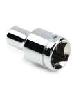 Built Tough Magnetic Hex Bit Holder Socket For Three Eighths Inch Drive And Quarter Inch Hex Bits, Converts Quarter Inch Bits To Three Eighths Inch Drive, Strong Retaining Magnet, Large Easy Read Die Stamped Size Markings, Pro Grade Tool Accessory