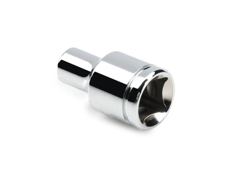 Built Tough Magnetic Hex Bit Holder Socket For Three Eighths Inch Drive And Quarter Inch Hex Bits, Converts Quarter Inch Bits To Three Eighths Inch Drive, Strong Retaining Magnet, Large Easy Read Die Stamped Size Markings, Pro Grade Tool Accessory
