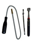 Three Pack Flexible Magnetic Telescoping Pickup Tools with 360 Degree Swivel 7 to 30 Inch Reach strong magnetic head lift up to 10 lbs