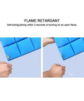 Heavy Duty Pink Acoustic Foam Panels For Walls 12 Pack Self Adhesive Soundproofing Tiles showing flame retardant feature in testing.
