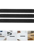 Bottom Mount Drawer Slides 180mm 12 Pack Smooth Glide Replacement Hardware Black for dressers and cabinets