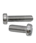 Pro Grade SS304 Stainless Steel Slotted Cheese Head Machine Screws M6 X 60Mm 10 Pack showing silver screws with slotted heads.