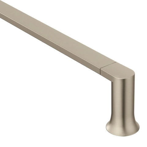Genta Brushed Nickel 18 Inch Bathroom Grab Bar ADA Compliant with Non Slip Grip Pad 1.25 Inch Diameter Spot Resist Finish