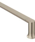 Genta Brushed Nickel 18 Inch Bathroom Grab Bar ADA Compliant with Non Slip Grip Pad 1.25 Inch Diameter Spot Resist Finish