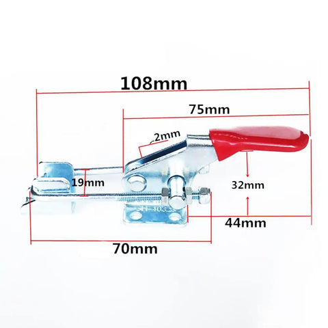 Real Deal Heavy Duty Toggle Clamp Quick Release Latch With Solid Vertical Grip 701 Pound Capacity Steel Build Perfect For Jeep Bumper Mods And Tire Swing Rigs That Absolutely Crush It