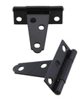4Pcs 2 Inch Black T Shaped Iron Door Hinges With 6 Locating Screw Holes For Outdoor Use Galvanised Finish Suitable For Barn Gates Shutters Fences