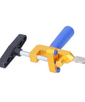 Handheld Glass Tile Cutter, Dope Pro Grade Manual Glass Cutter in aluminum alloy for 3 to 15mm mirror and tile, with blue handle.