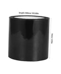 Heavy Duty Butyl Repair Tape for Quick Leak Fixes on Pipes, Windshields, ACs, RV Roofs, seen in a black roll measuring 10 cm by 1000 cm