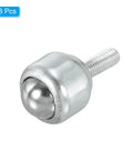 Heavy Duty Roller Ball Transfer Bearing One Half Inch, Eight Pack Stud Mounted For Conveyor Rollers, Carbon Steel Caster Unit