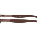 Side view of RB3254 Brown Crystal Polarized Sunglasses With 70 Percent Glare Reduction, Classic Wayfarer Vibe.