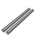Kickass 1/2 Inch OD X 5/16 Inch ID X 8 Inch Long Mild Steel Spacer Tube 2 Pack seamless metal tubing viewed from the end.