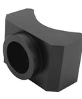 Axle Adapter Lifting Saddle For Bottle And Floor Jacks, Billet Aluminum 6061T6, Cradles Axles Up To 3 Inches, angled view