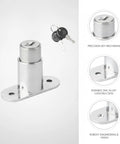 Solid Zinc Alloy Cabinet Cam Lock With Two Keys Replacement For Drawers Sliding Doors And Office Furniture Keeps Your Stuff Safe