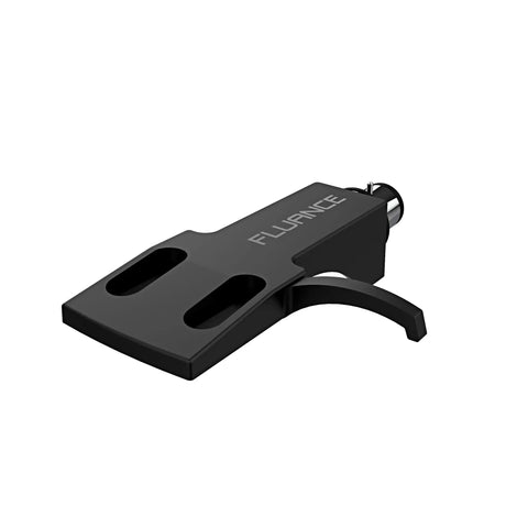 Fluance Reference Aluminum Headshell for Turntables, H-4 mount, 1/2 inch cartridge slot, durable and precise design.