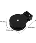 2 Pack Fitness Pulley System With Bearing For Cable Machine Attachments, 4.72in black gym pulley wheel