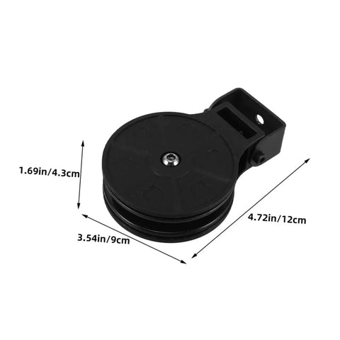 2 Pack Fitness Pulley System With Bearing For Cable Machine Attachments, 4.72in black gym pulley wheel