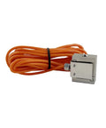 0 To 50 Kg Force Sensor Tension Load Cell With Beefy LED Display Control Meter Ultra Accurate 0.05 Percent FS Weighing System Kit For Testing Easy Setup Rugged 5 Kg Version showing sensor with orange wire bundle