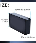 5 Pack IP65 Waterproof Plastic Project Boxes For Electronics 100 X 60 X 25 mm Black Durable Junction Boxes Enclosures DIY Power Case