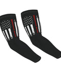 Premium Ice Silk Cooling Arm Sleeves Featuring A Classic American Flag Design for solid UV defense and all day breeze.