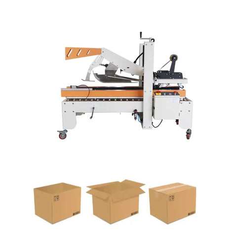 Workhorse High Speed Automatic Case Sealer With Box Sealer Tape Dispenser Heavy Duty Carton Sealing Machine For Warehouse And Shipping Fully Automatic Packaging System Customizable Sealing Solution, automatic carton sealer with boxes