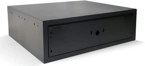 Side view of Fireproof And Waterproof Safe With Digital Keypad And Fingerprint Lock Heavy Duty Steel Safety Box For Home Or Office