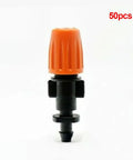 50 Piece Garden Micro Flow Drippers Sprinklers Emitter Set With Adjustable Drip Heads For Watering Systems single emitter