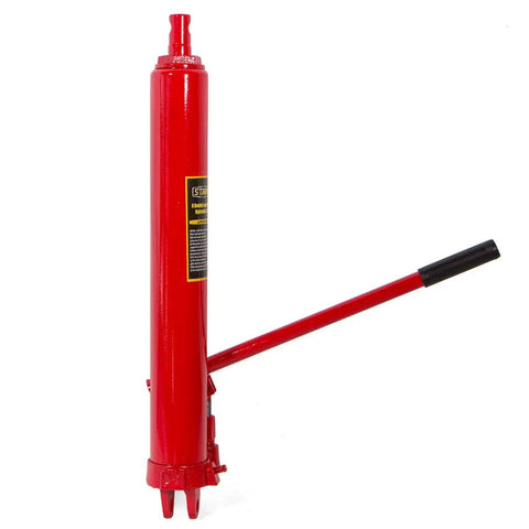 Beefed Up 8 Ton Long Hydraulic Ram With Clevis Base Jack Hoist Manual Double Cherry Picker Pump For Garage And Shop Cranes Engine Hoists And More Heavy Duty Lift Tool