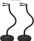 Magnetic Action Figure Stand With Scratch Free Silicone Base For 6 To 7 Inch Figures, Adjustable Dual Arm Clip Stop Motion Rig