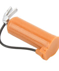 Miniature Realistic Rc Fire Extinguisher For 1/18 And 1/24 Scale Trucks vibrant orange plastic accessory with black wire detail.