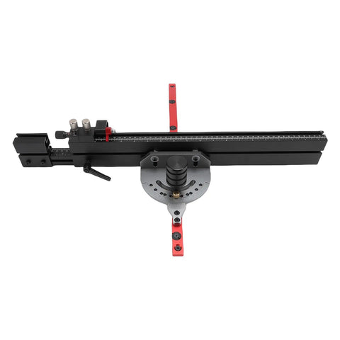 Micro Adjustable Flip Stop Miter Gauge Table Saw Band Saw Router Table with Extendable Fence, precise measurement design.