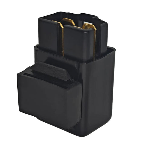 Fuel Pump Fan Off Relay Replacement For Bandit GSXR Katana V-Strom Models 38740-24X50 And 38740-39A00 Direct OEM-Style Replacement Reliable Electrical Relay To Keep Your Fuel System Stable Across Popular Sportbikes. black plastic relay with metal terminals