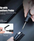 Clip and auxiliary probe of Dead On Accurate Car Led Circuit Tester showing innovative detachable design for automotive use.