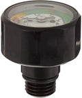 Black Pony Bottle Pressure Gauge For Scuba Divers With 350 Bar Dial Ultra Compact 1 Inch Face Visual Low Air Indicator Handy