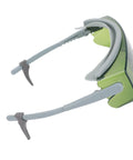 Heavy Duty Laser Safety Glasses With Flexible Arms For Lab Work And Welding Projects; side view showing flexible arms and green lenses.