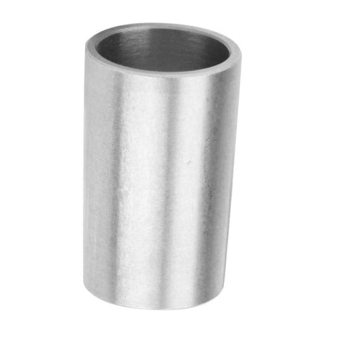 B10 to B12 conversion sleeve, stainless steel drill chuck adapter, front view