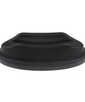 Close-up of a black support base for Two Piece Road Bike Wheel Stand Station For Indoor Training And Warm Up Booster Device