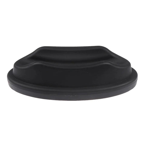 Close-up of a black support base for Two Piece Road Bike Wheel Stand Station For Indoor Training And Warm Up Booster Device