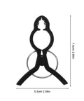Durable Garden Plant Clips For Climbing Vines And Tomatoes Easy Trellis Support Clips For All Skill Levels No Fuss Versatile Plant Ties For Training Staking And Securing Tomato Vines And Garden Vines, black plastic, 7.5cm x 5.3cm