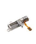 High Performance 5mm Gear Reduction Stepper Motor With Slick Metal Linear Screw Slider And Secure Fastening Nut Designed For Camera Phone Lifting Rig Modifications, angled view displaying metal body and linear slider.
