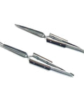 Premium Auto Closing Crosses Soldering Tweezer Clip With Insulated Welding Clamp For Jewelry Crafting featuring precision elbow tip design.