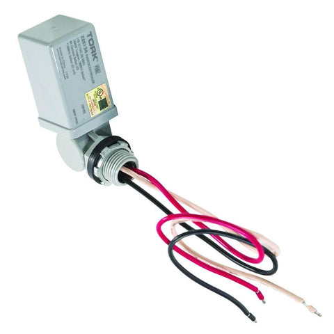 Dusk To Dawn Photocontrol With Stem And Swivel For LED CFL Induction And HID Lighting Zero Cross Long Life, wires shown, ZSS124 Model