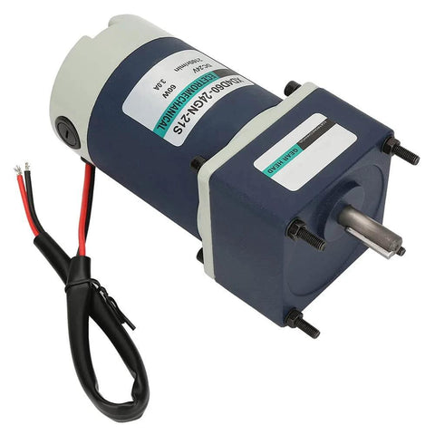 Beefy 24V 60W Metal Gear DC Gear Motor With Adjustable Speed 210 RPM Output Reduction 10 To 1 Linear Motion Actuator Helical Gear Design