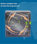 Heavy Duty Soldering Fume Extractor With Flex Hose Knocks Fumes Out featuring ventilation holes and airflow design for cooling.