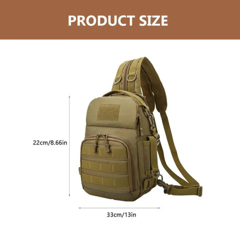 Camouflage Large Capacity Backpack For Outdoor Fishing And Camping With Durable Oxford Cloth Cushioned Shoulder Straps To Ease Shoulder Strain
